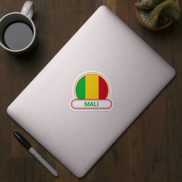 Mali Country Badge - Mali Flag by Yesteeyear